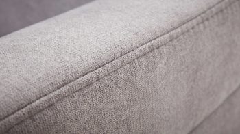 Ecksofa Interliving aus Stoff in Grau Interliving Sofa Serie 4305 – Wohnlandschaft mit Federkern silberfarbene Chenille Miro – Stellfläche ca. 258 x 326 cm