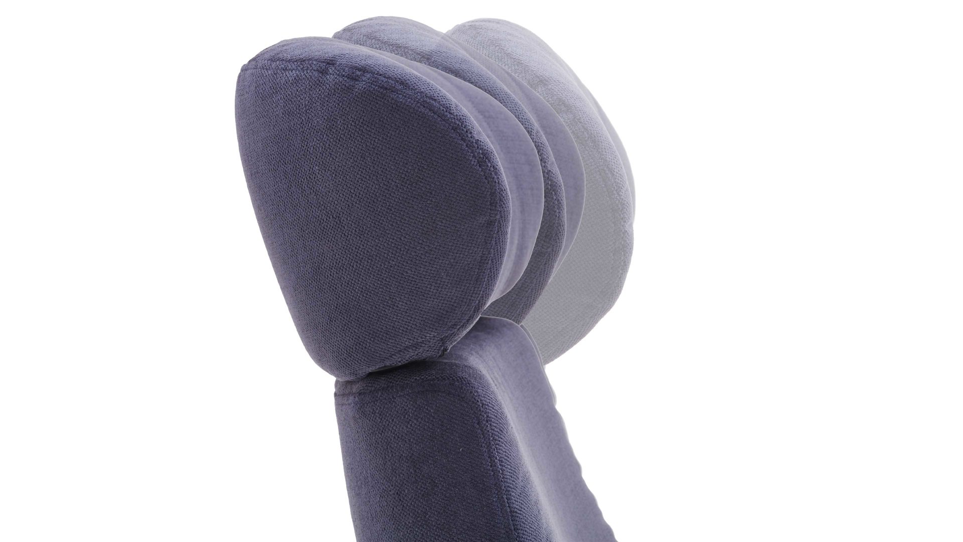 Relaxsessel Conform® aus Stoff in Lila CONFORM® Relaxsessel Timeout blaubeerfarbener Bezug Evita & Aluminiumgestell