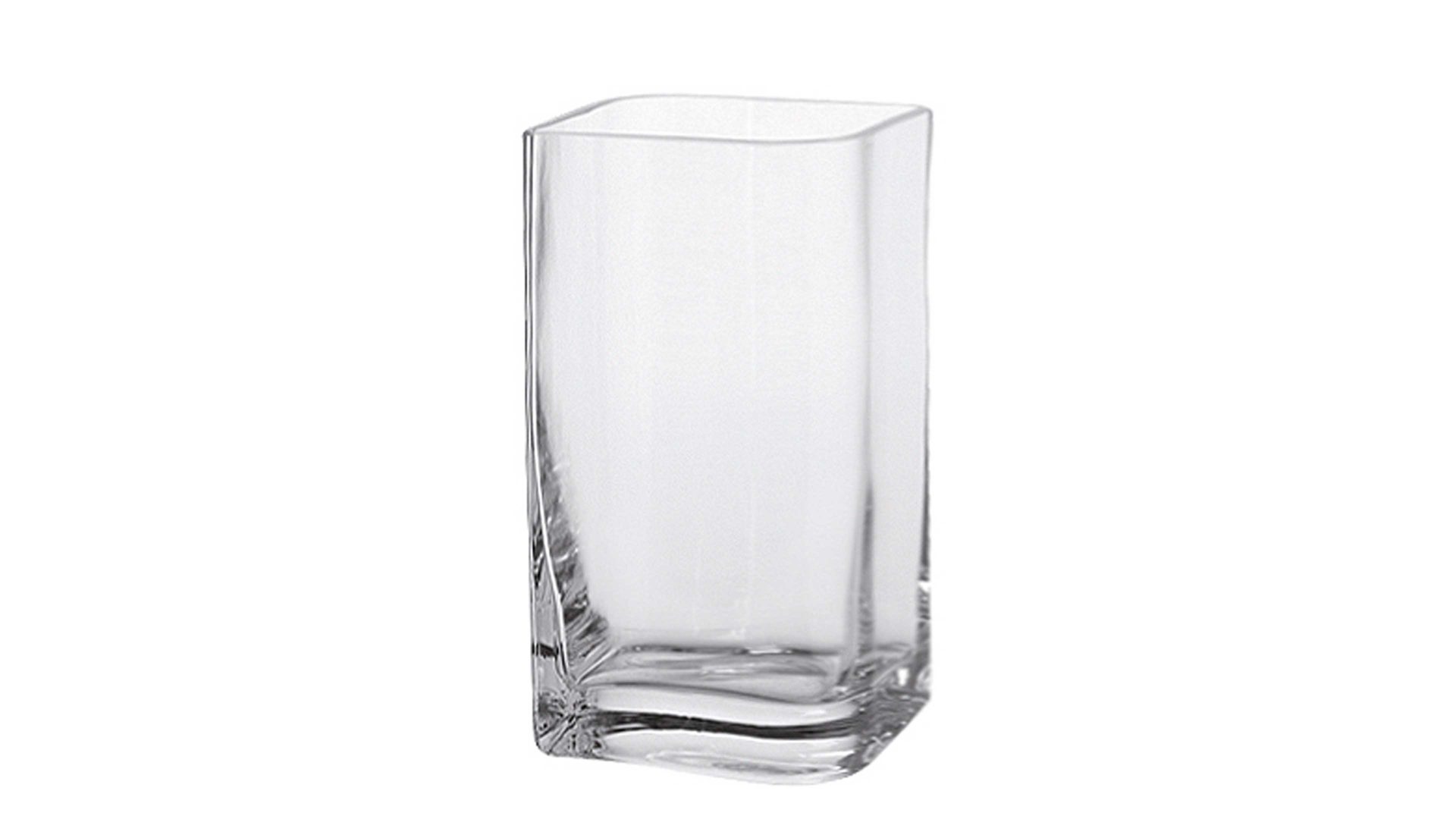 Vase Leonardo | glaskoch aus Glas in Transparent LEONARDO Glasvase Lucca Klarglas & Rauchschwarz – ca. 11 x 20 cm
