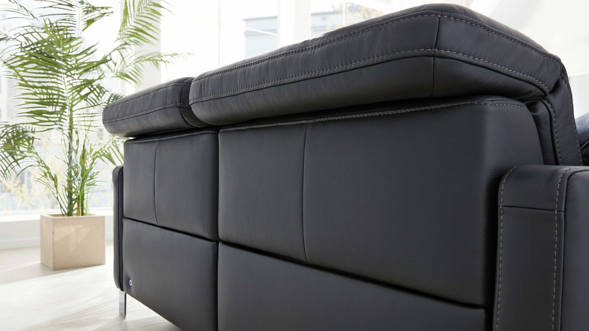 Mehrpreis Interliving aus Leder in Transparent Interliving Sofa Serie 4054 – Mehrpreis 2,5-Sitzer Lederrücken Lederbezug Credo