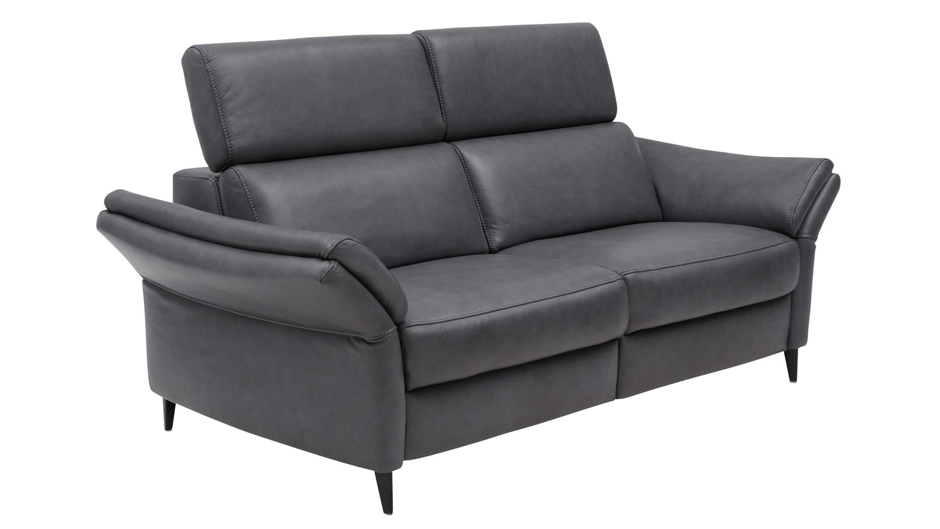 2,5-Sitzer Interliving aus Leder in Anthrazit Interliving Sofa Serie 4055 - 2,5-Sitzer 2,5KV anthrazitfarbenes LongLife-Leder Texas - Länge ca. 196 cm