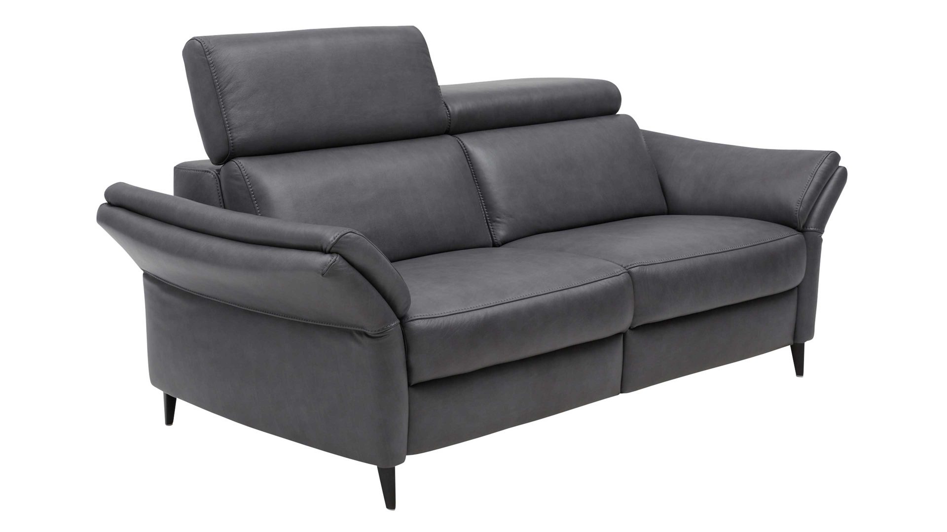 2,5-Sitzer Interliving aus Leder in Anthrazit Interliving Sofa Serie 4055 - 2,5-Sitzer 2,5KV anthrazitfarbenes LongLife-Leder Texas - Länge ca. 196 cm