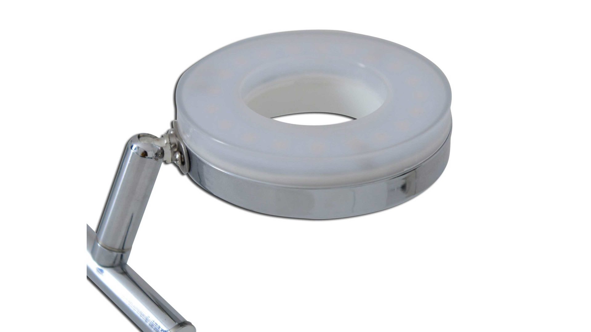 Wandleuchte Näve aus Kunststoff in Weiß näve LED- Wand- und Deckenspot Donut Acrylglas & Chrom – Länge ca. 30 cm