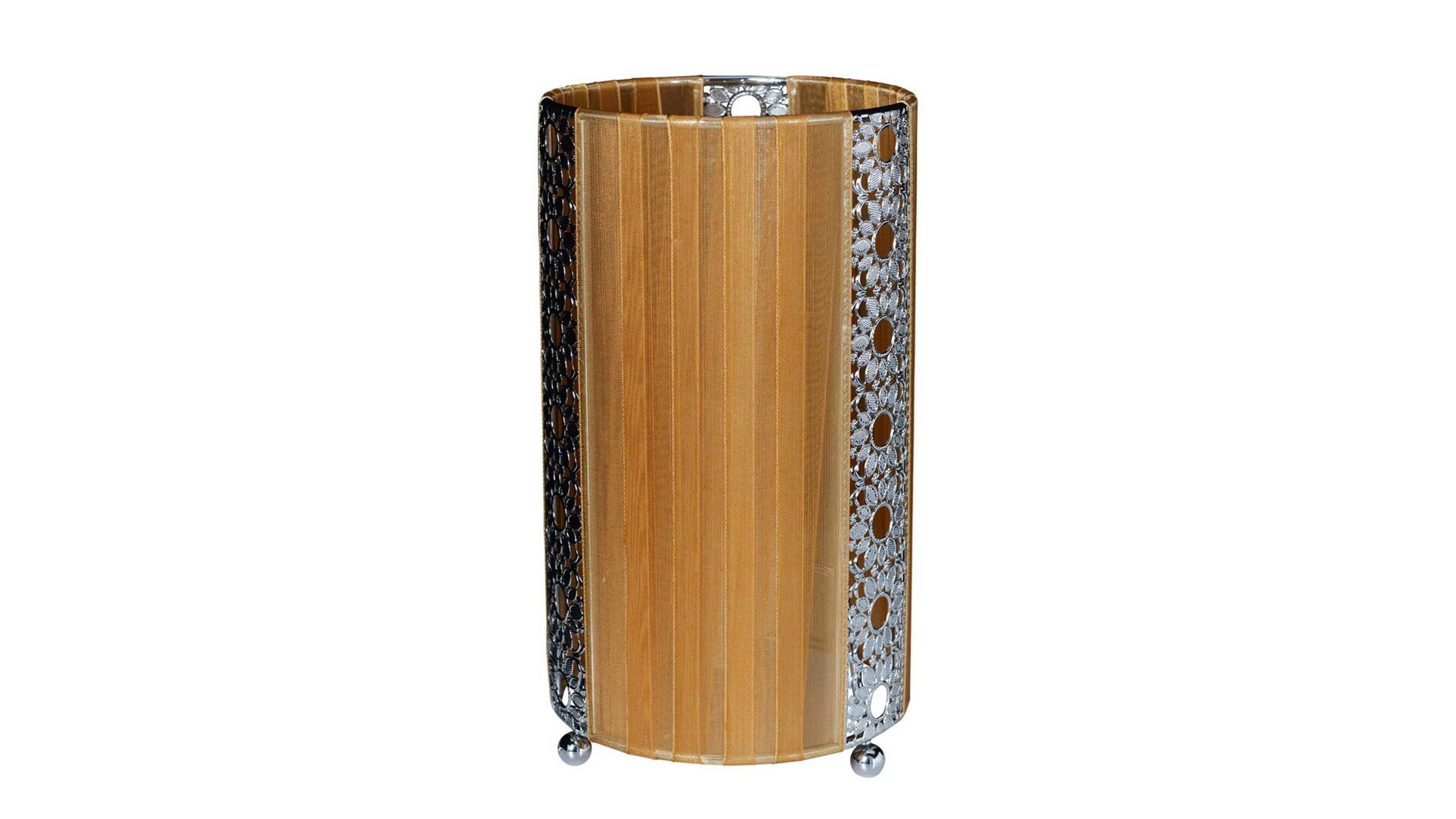 Tischleuchte Näve aus Stoff in Braun näve Stoff- Tischleuchte Dandy cappuccinofarbener Stoff – Höhe ca. 23 cm