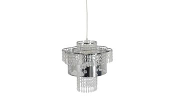 Pendelleuchte Näve aus Metall in Metallfarben näve Kronleuchter Fancy Chrom & Acryl – Durchmesser ca. 32 cm