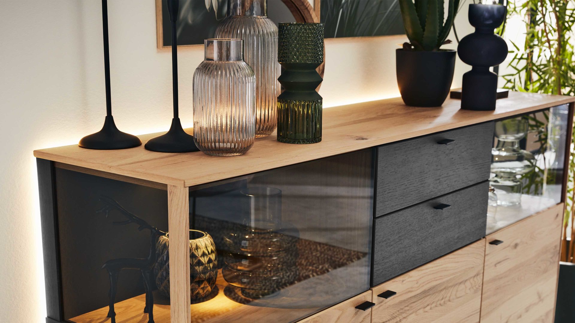 LED-Beleuchtung Interliving aus Kunststoff in Weiß Interliving Esszimmer Serie 5604 - Ambiente-Beleuchtung V794-0041 18 Watt - für Side- & Highboards