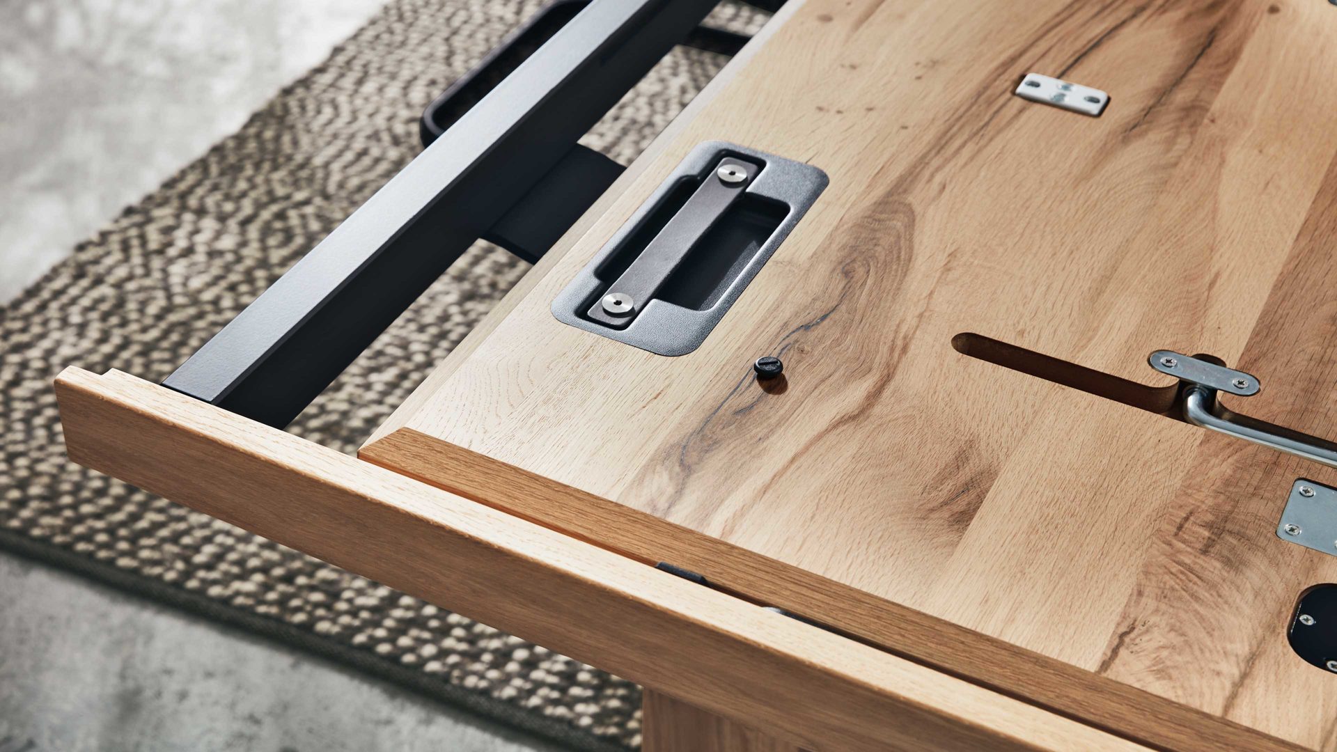 Funktion Interliving aus Holz in Holzfarben Interliving Esszimmer Serie 5604 - Frontauszug Eiche rustico - ca. 65 x 100 cm