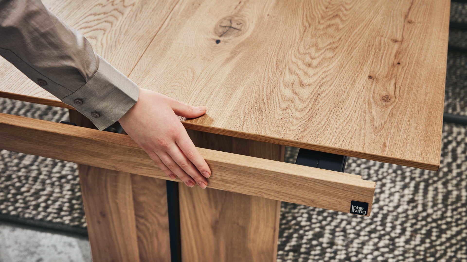 Funktion Interliving aus Holz in Holzfarben Interliving Esszimmer Serie 5604 - Frontauszug V013-0365 Eiche rustico - ca. 65 x 90 cm