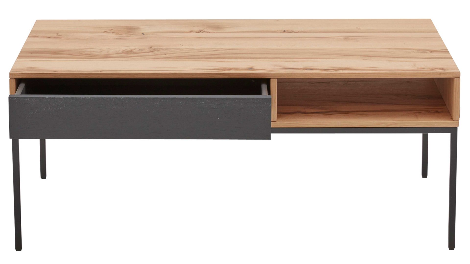 Couchtisch Interliving aus Holz in Holzfarben Interliving Esszimmer Serie 5604 - Couchtisch V466-0308A Eiche rustico & Anthrazit - ca. 100 x 60 cm