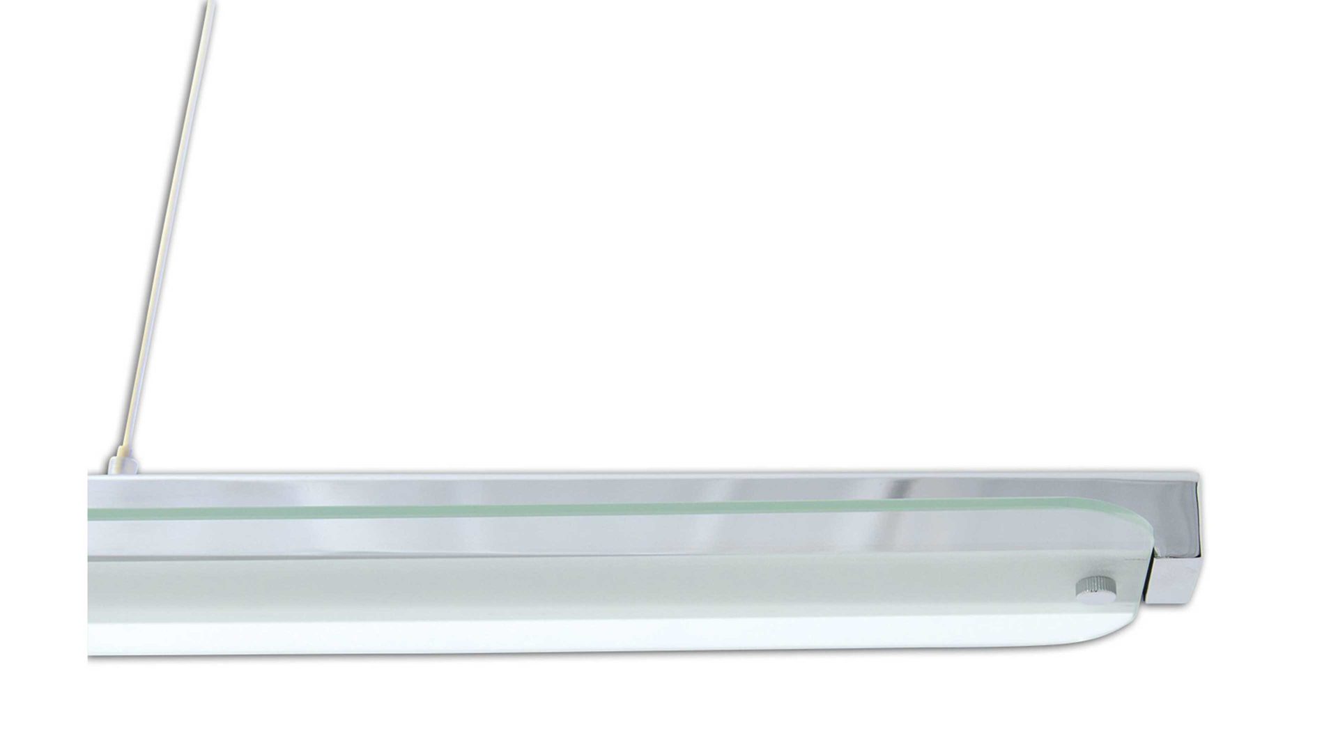Pendelleuchte Näve aus Glas in Metallfarben näve LED-Pendellampe Beam Chrom & Glas – Länge ca. 100 cm