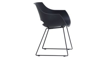 Stuhl Mca furniture aus Kunststoff in Schwarz Schalenstuhl Rockville Schwarz