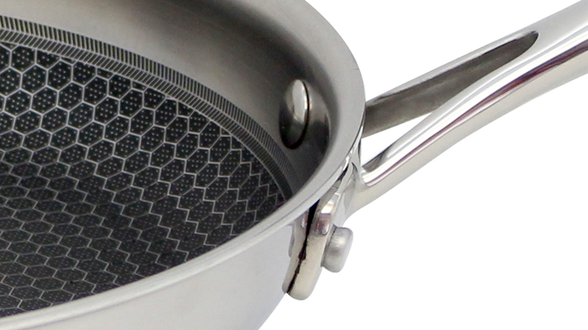 Bratpfanne Elo® aus Metall in Metallfarben ELO® Pfanne Relief Edelstahl – Durchmesser ca. 28 cm