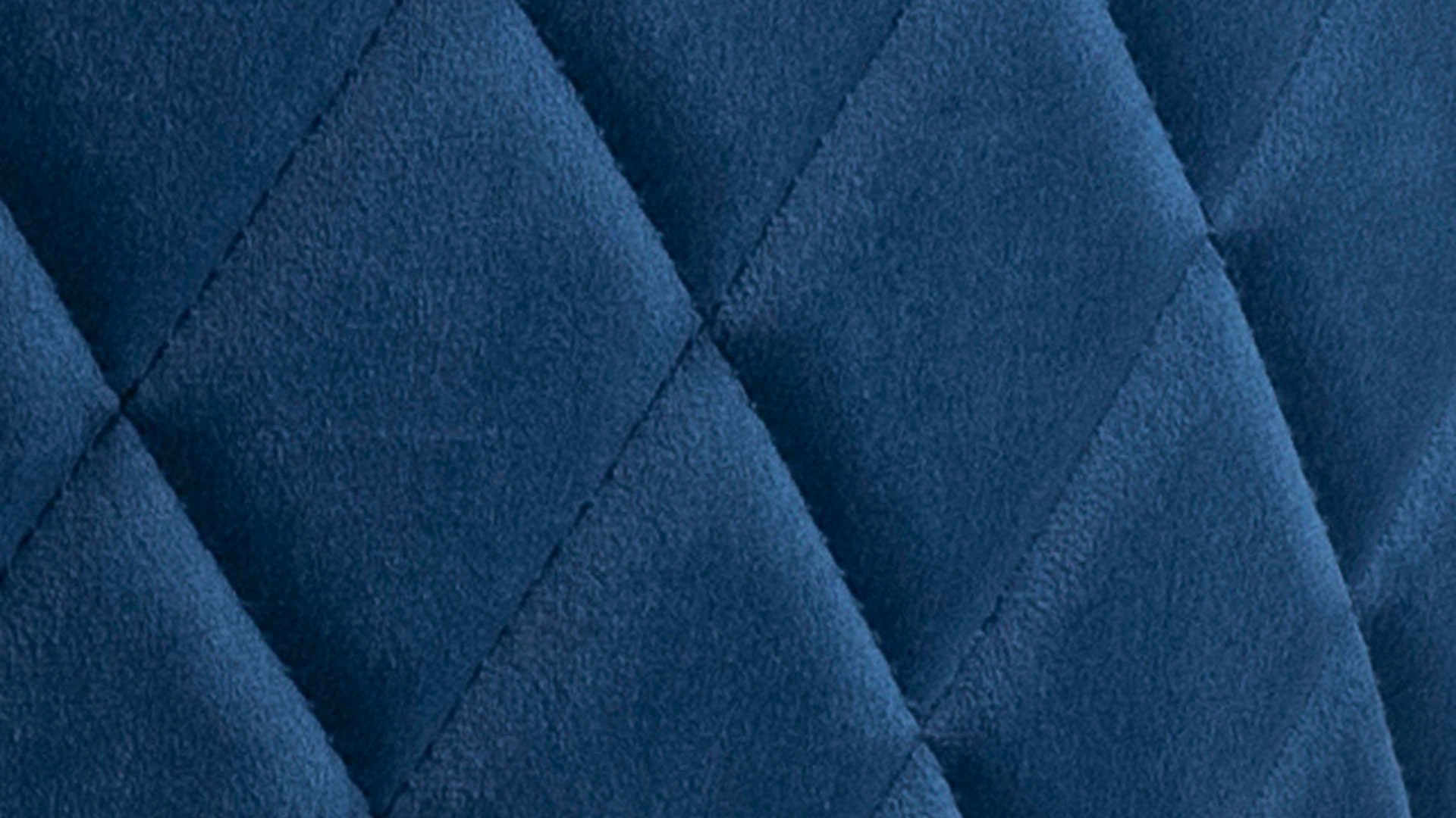 Vierfußstuhl Actona group aus Stoff in Dunkelblau Polsterstuhl Louise dunkelblauer Bezug Dublin 49