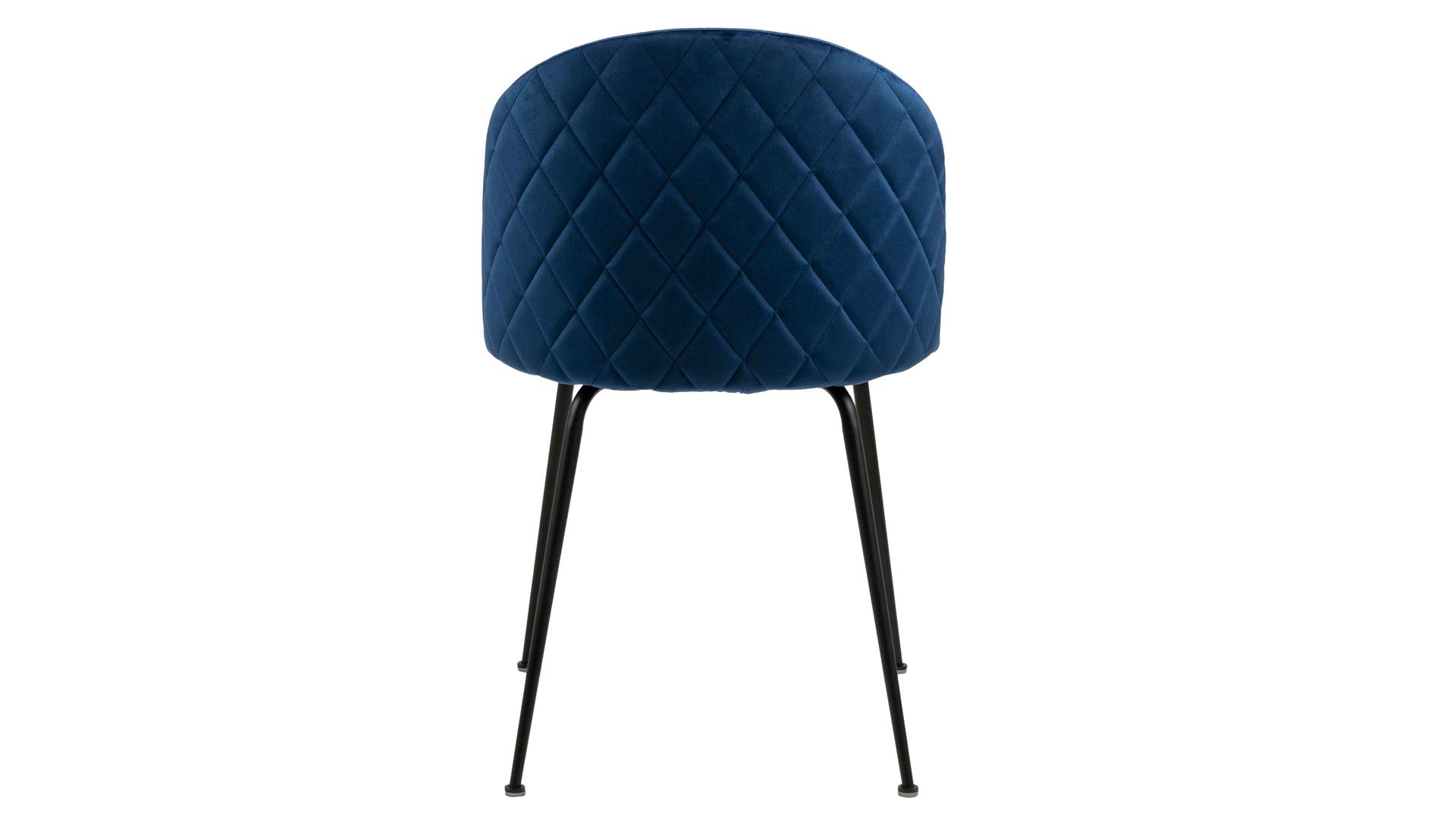 Vierfußstuhl Actona group aus Stoff in Dunkelblau Polsterstuhl Louise dunkelblauer Bezug Dublin 49