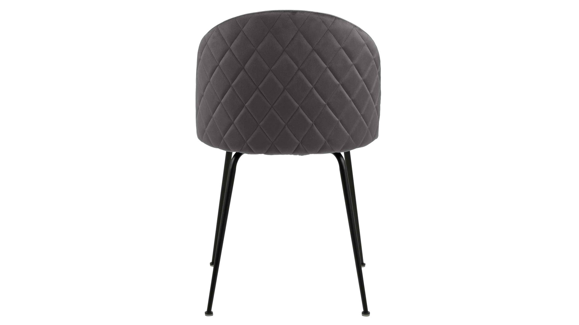 Vierfußstuhl Actona group aus Stoff in Dunkelgrau Polsterstuhl Louise dunkelgrauer Bezug Dublin 40