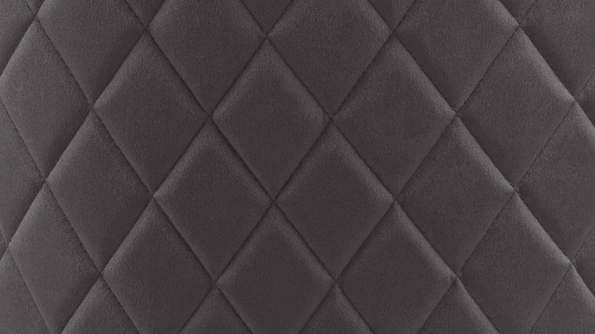 Vierfußstuhl Actona group aus Stoff in Dunkelgrau Polsterstuhl Louise dunkelgrauer Bezug Dublin 40