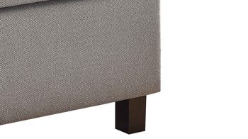 Boxspringbett Sun garden | 162739 aus Stoff in Grau Boxspringbett Philly silberfarbener Bezug 50290-720 – Liegefläche ca. 140 x 200 cm
