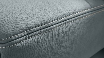 Ecksofa modulmaster aus Stoff in Hellgrau Modulmaster Sofa Serie MM-MP1110 - Ecksofa stahlfarbene Mikrofaser Mammut & glänzende Winkelfüße - Stellfläche ca. 299 x 260 cm