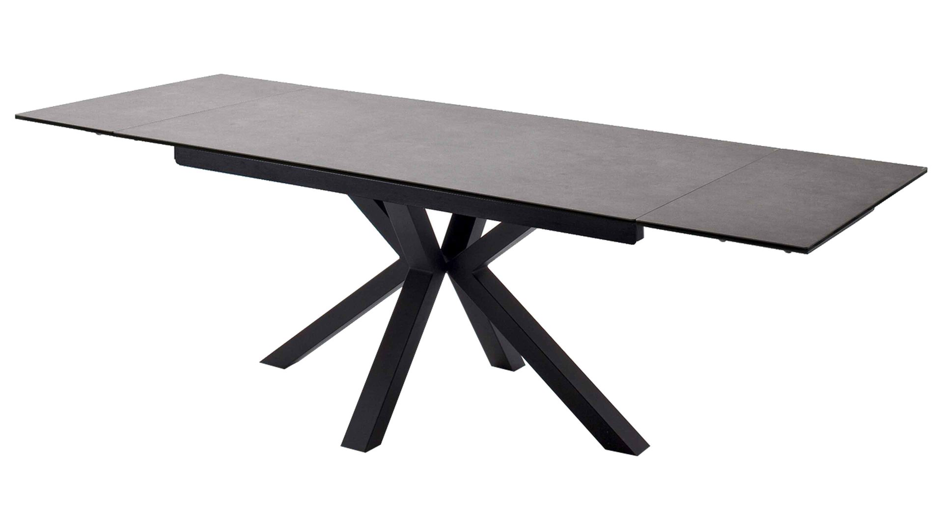 Auszugtisch Mca furniture aus Keramik in Anthrazit Auszugtisch Nagano Anthrazit & Schwarz – ca. 160 - 240 x 90 cm