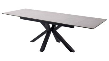 Auszugtisch Mca furniture aus Keramik in Hellgrau Auszugtisch Nagano Hellgrau & Schwarz – ca. 160 - 240 x 90 cm