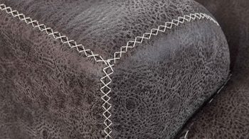 Ecksofa modulmaster aus Stoff in Dunkelgrau Modulmaster Wohnlandschaft MM-ZE1037 graue Mikrofaser Taurus & Holzfüße – Stellfläche ca. 313 x 235 cm