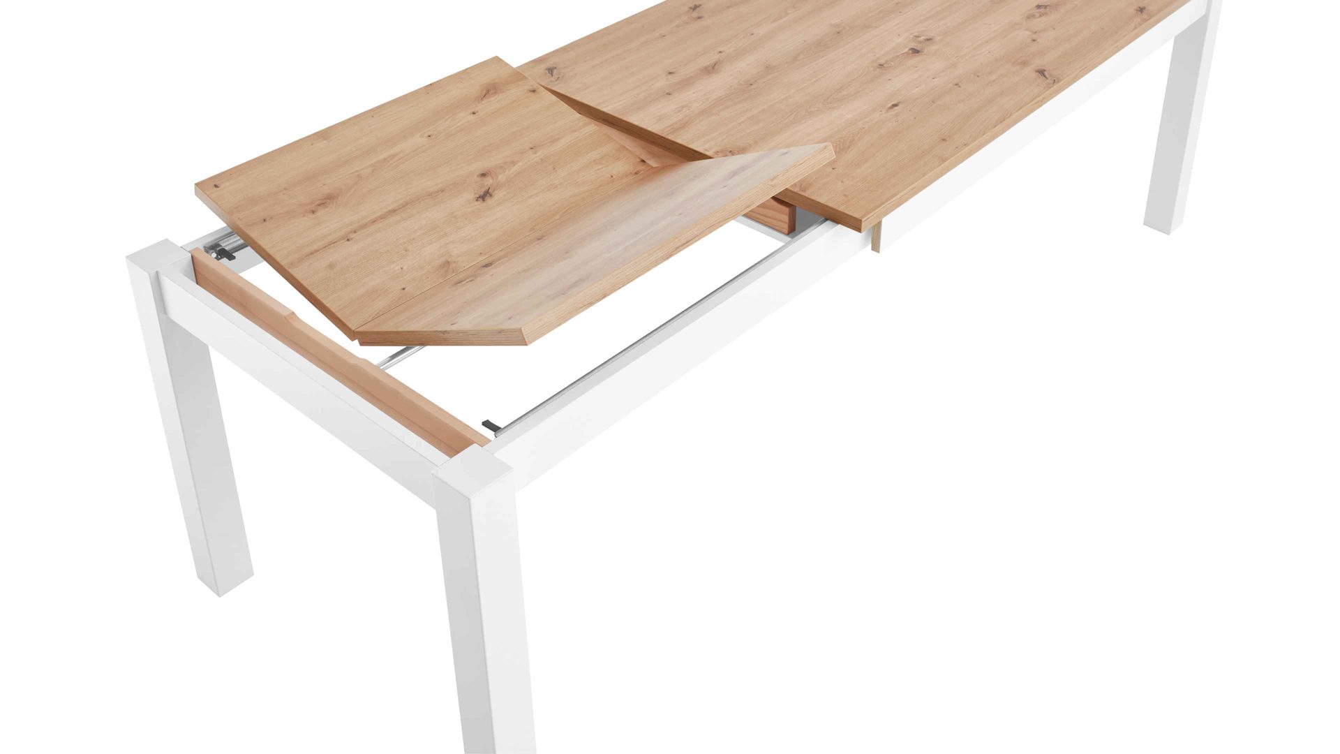Auszugtisch Niehoff sitzmoebel aus Holz in Holzfarben NIEHOFF SITZMÖBEL Auszugtisch Dutona Eiche Artisan & Weiß - ca. 160-230 x 90 cm