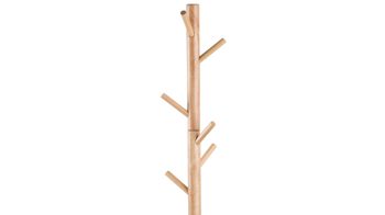 Standgarderobe Actona group aus Holz in Holzfarben Kleiderständer bzw. Garderobe Bremen mit Kleiderhaken Rubberwood – Höhe ca. 177 cm