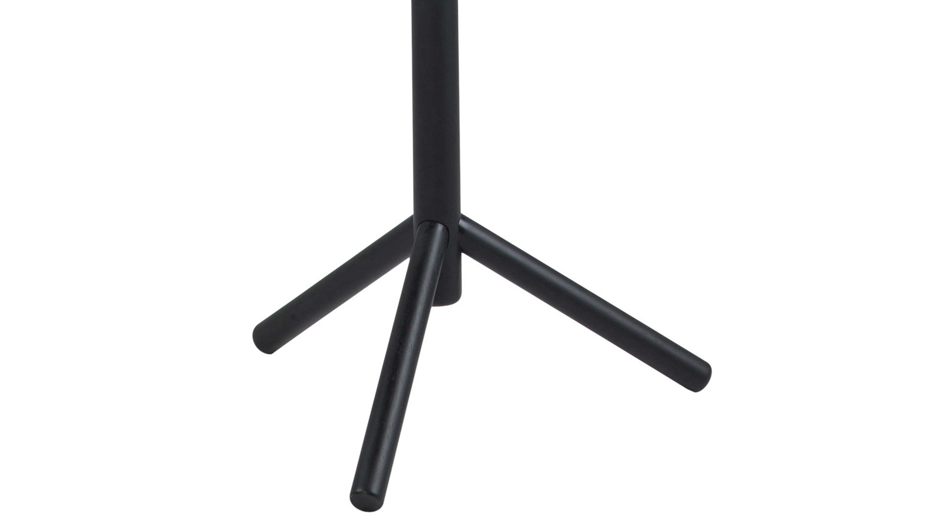 Standgarderobe Actona group aus Holz in Schwarz Kleiderständer - Garderobe mit Kleiderhaken schwarz lackiertes Holz – Höhe ca. 177 cm