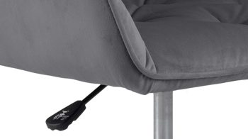 Drehstuhl Actona group aus Stoff in Dunkelgrau Drehstuhl Brooke dunkelgrauer Samt Vic 28 & schwarzes Drehkreuz