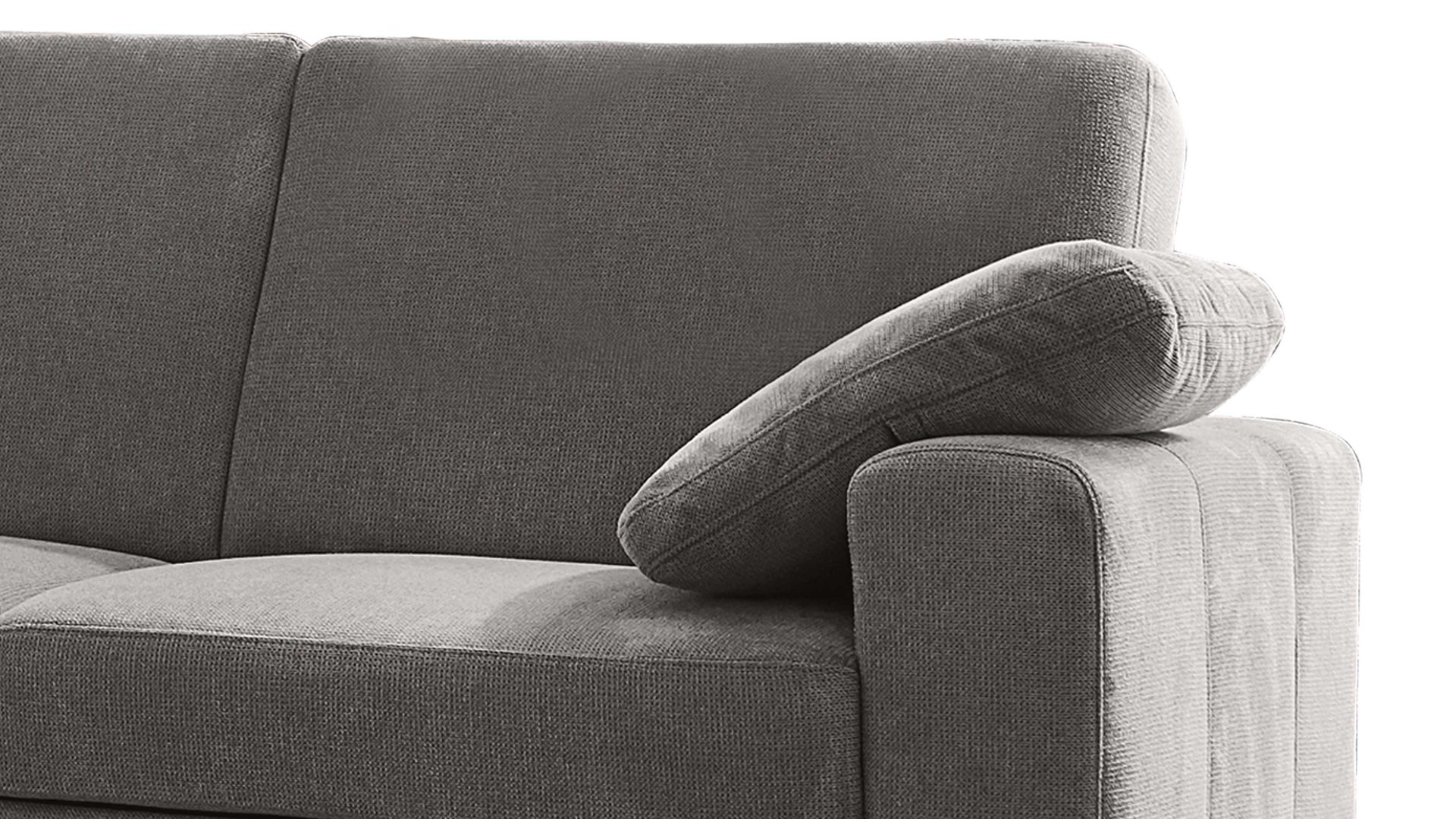 Kissen modulmaster aus Stoff in Grau Modulmaster MM-ZE1001 - Armlehnenkissen graue Chenille Belle - ca. 50 x 50 cm