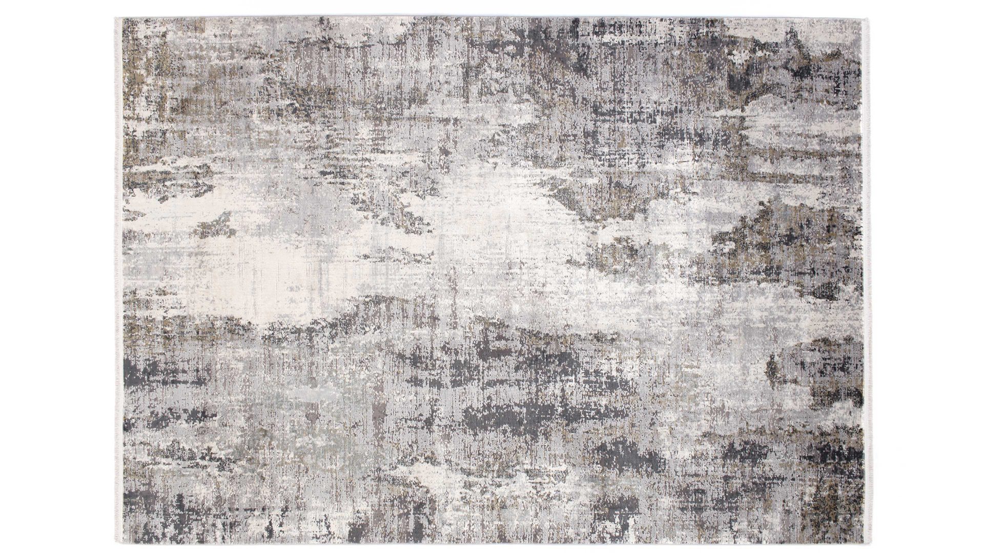 Webteppich Interliving aus Mischgewebe in Grau Interliving Teppich Serie L-8600 Grau-Creme 912 – ca. 240 x 340 cm