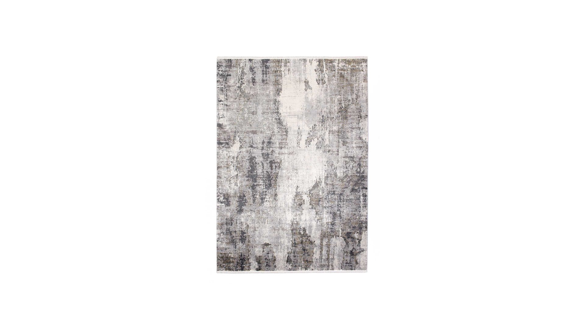 Webteppich Interliving aus Mischgewebe in Grau Interliving Teppich Serie L-8600 Grau-Creme – ca. 80 x 150 cm