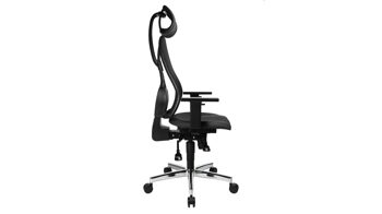 Drehstuhl Topstar aus Textil in Anthrazit Topstar Sitness Profi 650 Schwarz, Anthrazit & Chrom