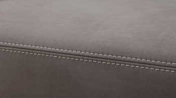 Ecksofa SOFAkultur aus Stoff in Grau SOFAkultur Programm SK 239 - Ecksofa fangofarbener Bezug Crown & Chromfüße – Stellfläche ca. 202 x 259 cm