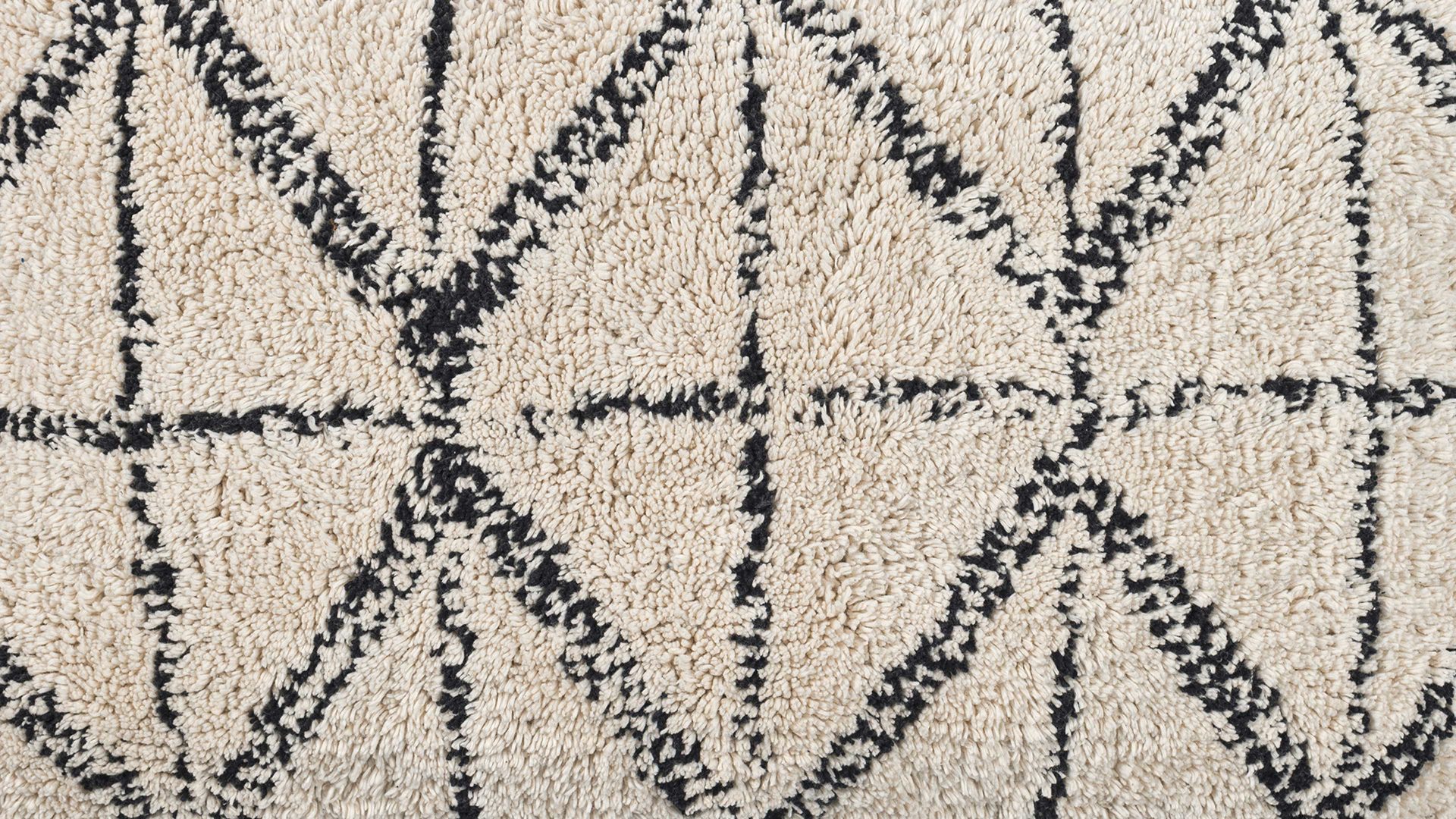 Kissenbezug /-hülle Magma sitting point aus Stoff in Weiß MAGMA Kissenhülle Kaya Elfenbein & Schwarz – ca. 50 x 60 cm