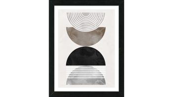 Kunstdruck Pro®art bilderpalette aus Karton / Papier / Pappe in Beige PRO®ART Kunstdruck Scandic Living Lines and shapes III - ca. 35 x 45 cm