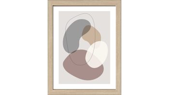 Kunstdruck Pro®art bilderpalette aus Karton / Papier / Pappe in Hellbraun PRO®ART Kunstdruck Scandic Living Lines and shapes V - ca. 35 x 45 cm