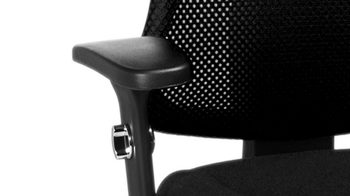 Drehstuhl OrthoSedis aus Stoff in Schwarz Drehstuhl OrthoSedis 85 schwarzer Bezug BC00X & verchromtes Drehkreuz