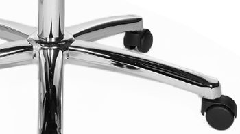 Drehstuhl OrthoSedis aus Stoff in Schwarz Drehstuhl OrthoSedis 85 schwarzer Bezug BC00X & verchromtes Drehkreuz