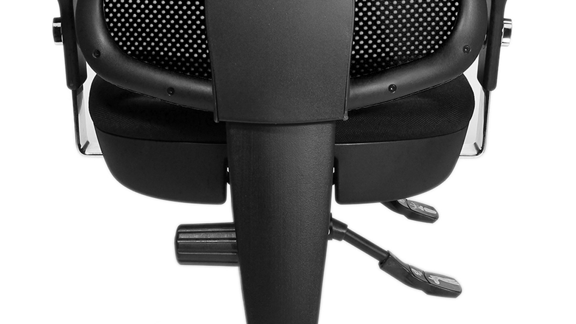 Drehstuhl OrthoSedis aus Textil in Schwarz Komfort-Drehstuhl Orthosedis 75 mit taillierter Netz-Rückenlehne Schwarz & Chrom