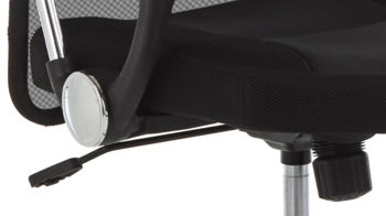 Chefsessel Duo collection aus Stoff in Schwarz Drehstuhl als Büromöbel schwarze Bezüge & Chrom-Drehkreuz