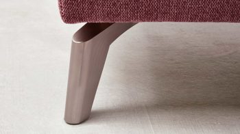 Polsterhocker Interliving aus Stoff in Pink Interliving Sofa Serie 4400 - XXL-Hocker pastellvioletter Bezug GCP 8 - ca. 128 x 67 cm