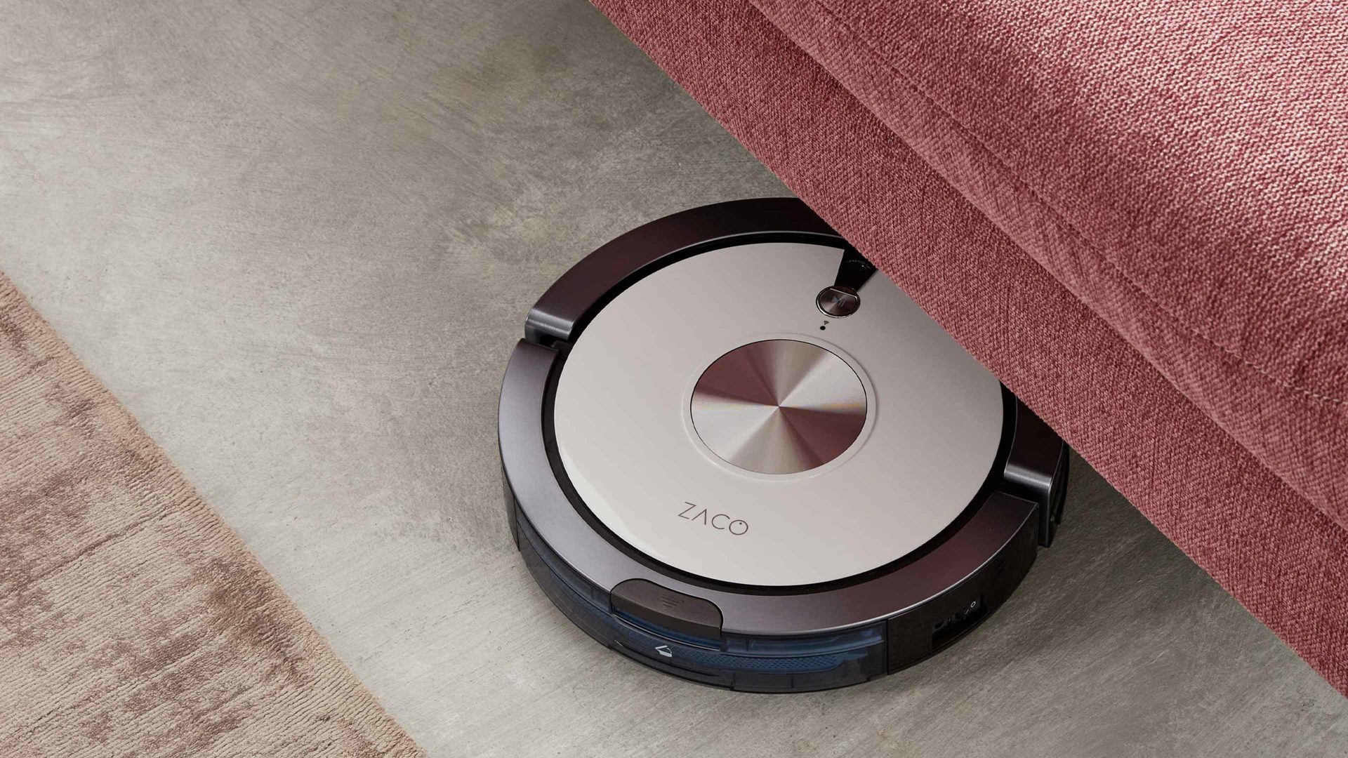 Polsterhocker Interliving aus Stoff in Pink Interliving Sofa Serie 4400 - XXL-Hocker 57-121 pastellvioletter Bezug GCP 8 - ca. 128 x 67 cm