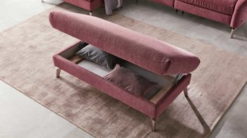 Funktion Interliving aus Metall in Transparent Interliving Sofa Serie 4400 - Hocker-Aufklappfunktion Funktions-Mehrpreis