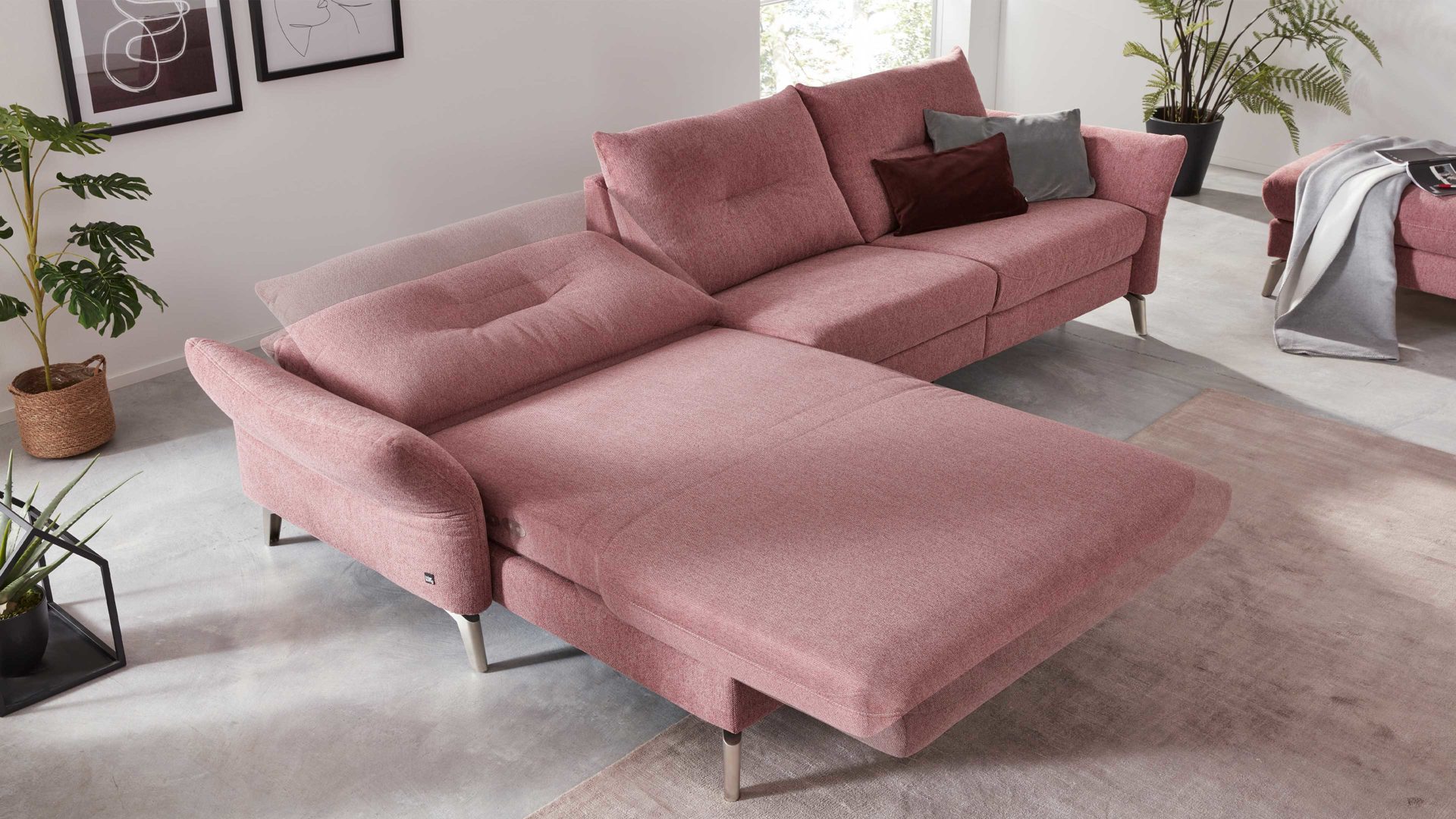 Funktion Interliving aus Metall in Transparent Interliving Sofa Serie 4400 - Relaxfunktion Funktions-Mehrpreis