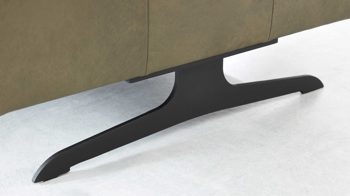 Möbelfuß Interliving aus Metall in Schwarz Interliving Sofa Serie 4400 - Metallkufe mattschwarzes Metall - passend für Hocker