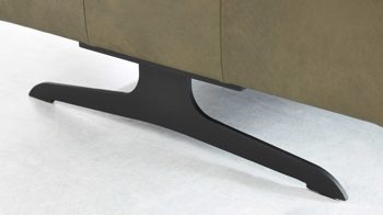 Möbelfuß Interliving aus Metall in Schwarz Interliving Sofa Serie 4400 - Metallkufe mattschwarzes Metall - passend für Sofas