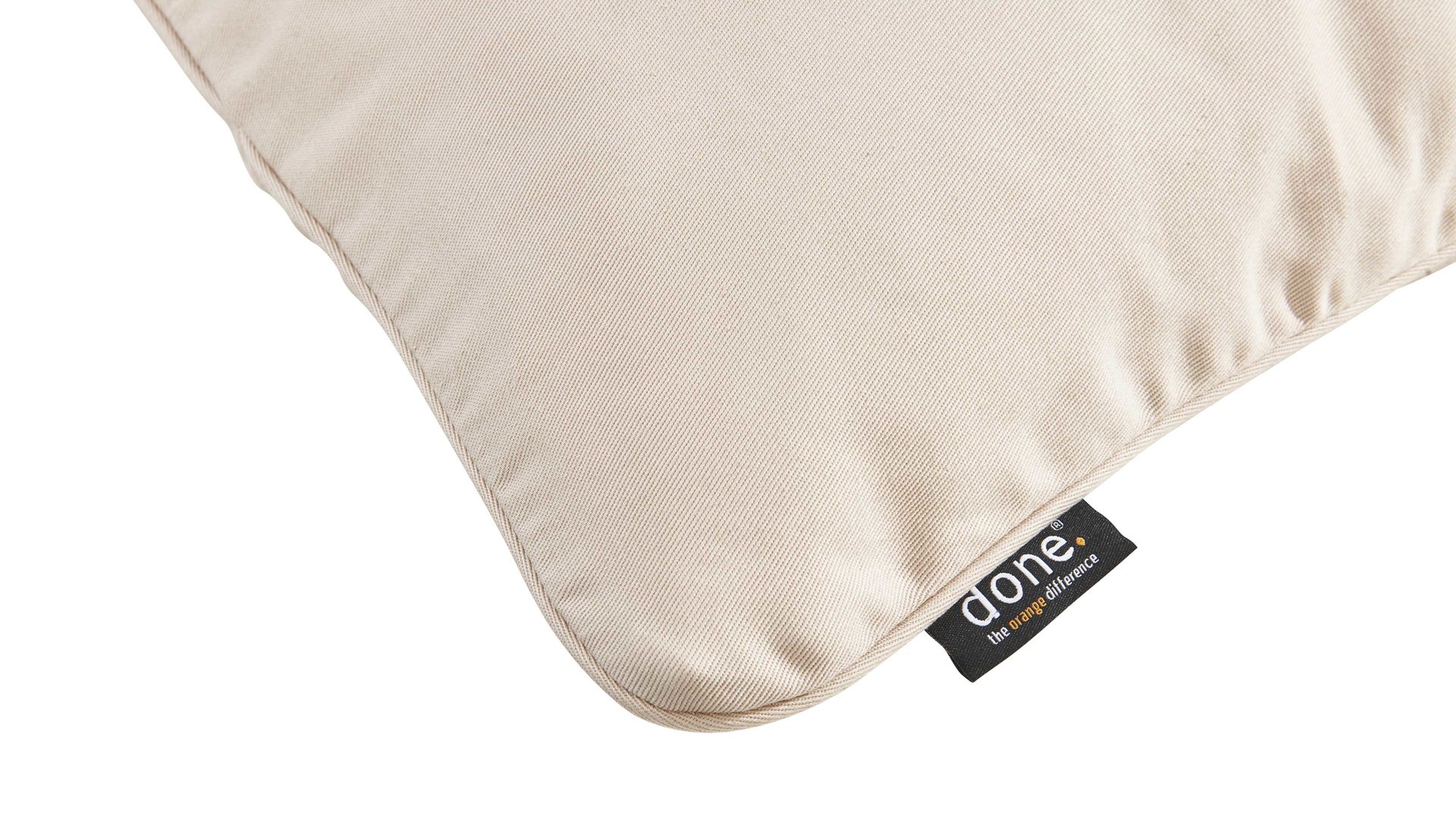 Kissenbezug /-hülle Done.® aus Baumwolle in Weiß done.® Kissenhülle Cushion Uni sternweißer Panamabezug - ca. 45 x 45 cm