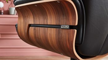 Relaxsessel Hukla® aus Leder in Schwarz VS-HU1141 - Relaxsessel schwarzes Leder Torro & Nussbaum