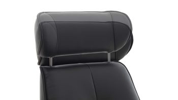 Relaxsessel Hukla® aus Leder in Schwarz VS-HU1141 - Relaxsessel schwarzes Leder Torro & Nussbaum
